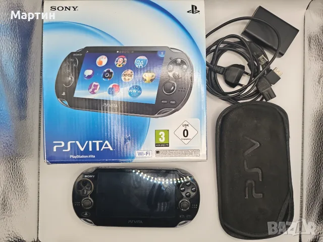 Продавам Sony PlayStation Vita OLED (PCH-1000) – пълен комплект, хакната!