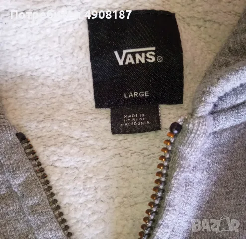 Суичър с качулка Vans, снимка 3 - Суичъри - 56562785