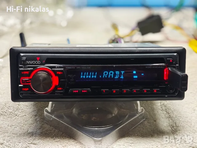 авто FM RDS радио касетофон CD USB плейър KENWOOD KDC-W404UA