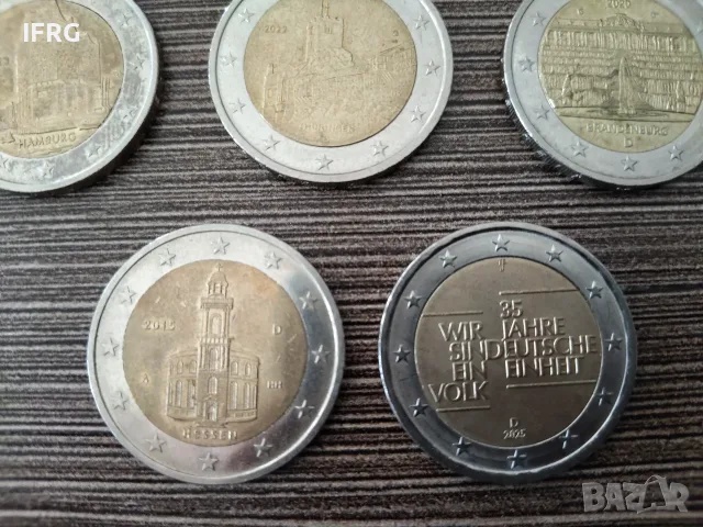 Юбилейни 2 евро монети, Германия, снимка 3 - Нумизматика и бонистика - 56567070