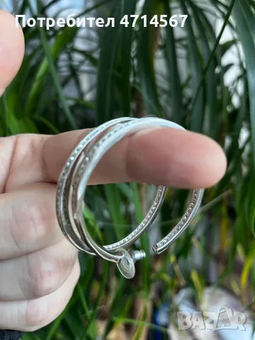 Обеци на Swarovski, снимка 4 - Обеци - 56748275