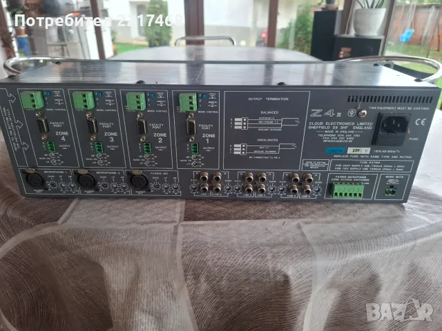 Cloud Z4  FOUR ZONE VENUE MIXER, снимка 3 - Ресийвъри, усилватели, смесителни пултове - 56747847