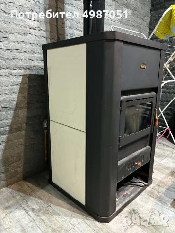 Камина с водна риза Prity 18kW, снимка 6 - Отоплителни печки - 56686900