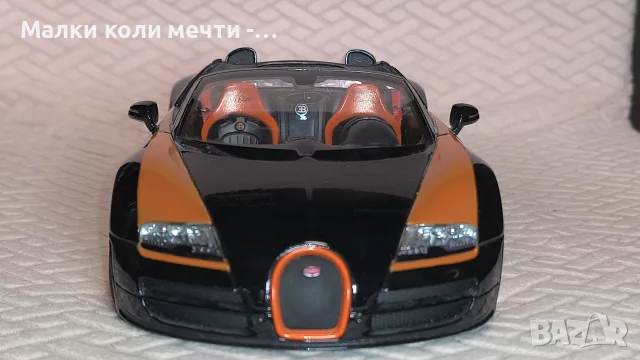 Метална кола Bugatti , мащаб 1:18, снимка 3 - Колекции - 56567649