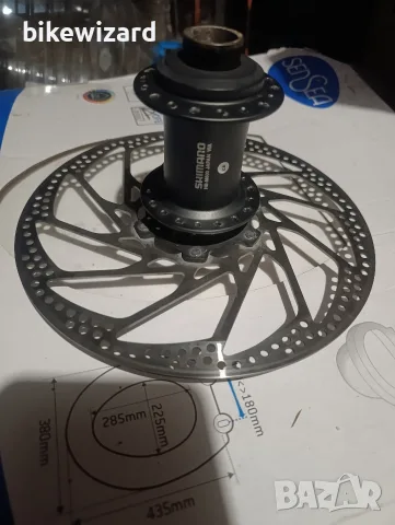 Предна главина Shimano HB-M800 + диск  203 мм. , снимка 4 - Части за велосипеди - 56714972