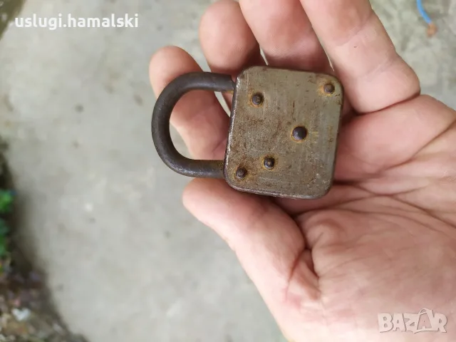 Стар немски катинар с ключ, снимка 6 - Антикварни и старинни предмети - 56748006