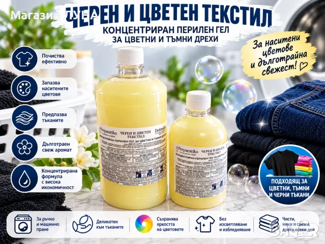 КОНЦЕНТРИРАН ПЕРИЛЕН ГЕЛ за ЧЕРЕН И ТЪМЕН ТЕКСТИЛ 