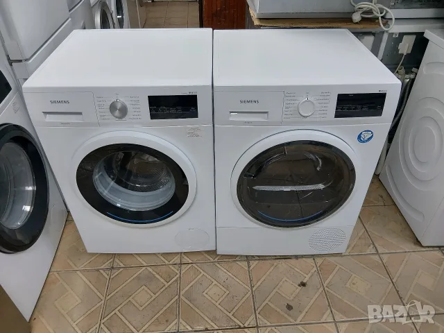 Комплект пералня и сушилня с термопомпа Сименс Siemens IQ300 A+++ 7кг с 2 години гаранция! 