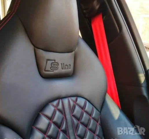 Червени предпазни  колани за кола Tuning 