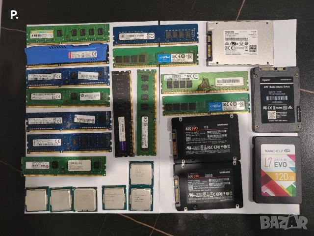 RAM памет , SSD -та , Процесори ! Intel , ddr3 , ddr4 , amd , nvme , m.2 за компютри