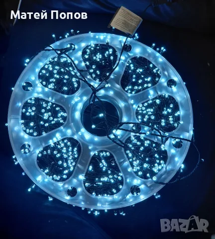 Коледни LED лампички Luccika – Струна с 2000 диода (Дължина: 100 метра, Зелен кабел, IP44)
Професион