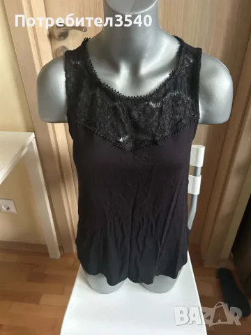 Дамски черен потник H&M, снимка 3 - Потници - 56747828