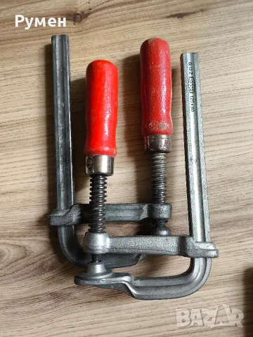Качествени немски дърводелски стяги Bessey и един Stabil, снимка 4 - Стяги - 56644138