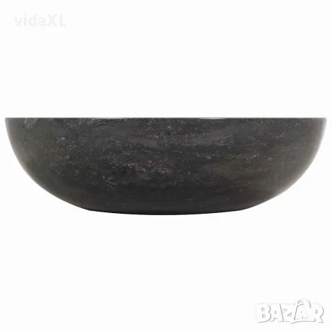 vidaXL Мивка, 40x12 см, мрамор, черна, снимка 10 - Мивки - 56146011