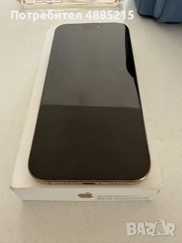 iPhone 16 Pro Max Desert Titanium, 92% батерия, с кутия