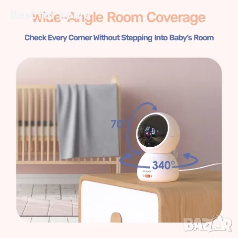 Wifi видео бебефон с приложение jeeber, снимка 6 - Бебефони - 56664669