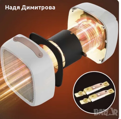 Настолен мини нагревател Hotvex mini heater., снимка 2 - Отоплителни печки - 56617270