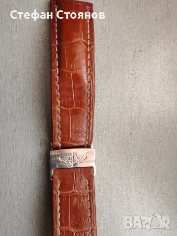 Оригинална кожена каишка за Breitling , снимка 2 - Каишки за часовници - 56616331
