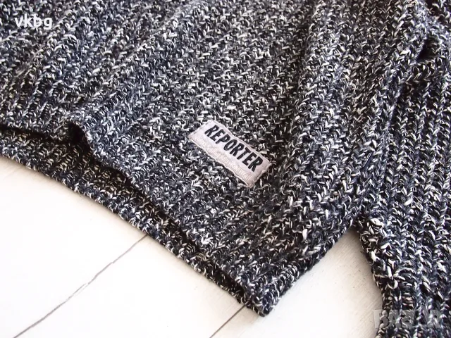 Oversize плетена мъжка блуза размер L. , снимка 2 - Блузи - 56592250