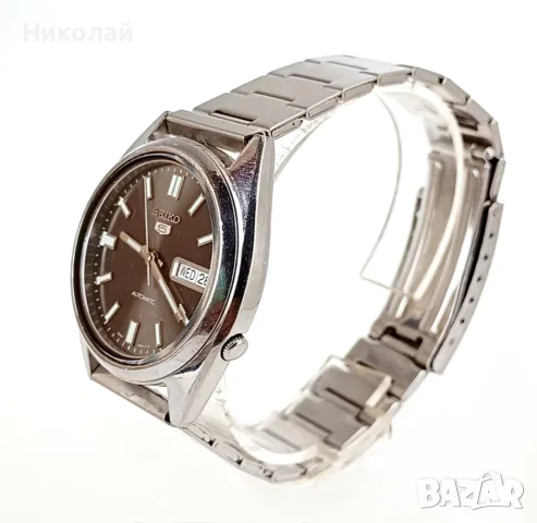 SEIKO 5 - мъжки автоматичен часовник , снимка 4 - Мъжки - 56700165