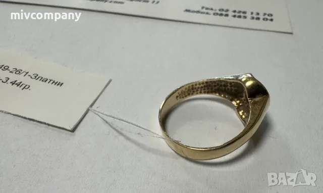 Златен пръстен 3.44гр., снимка 6 - Пръстени - 56657967
