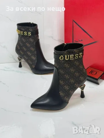 Guess Елегантни Боти С Метален Детайл И Стилен Ток - 2 Цвята Код SEM-1093
