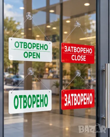 Табела "ОТВОРЕНО / ЗАТВОРЕНО", 300mm (за магазин или офис)