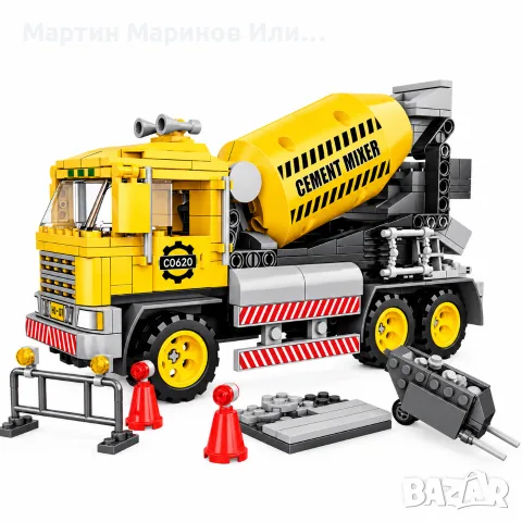 Конструктор бетоновоз и самосвал 2 в 1 C0620A, 417 части