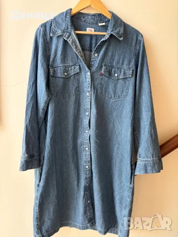 Levi’s Дамска дънкова рокля / риза (размер L)