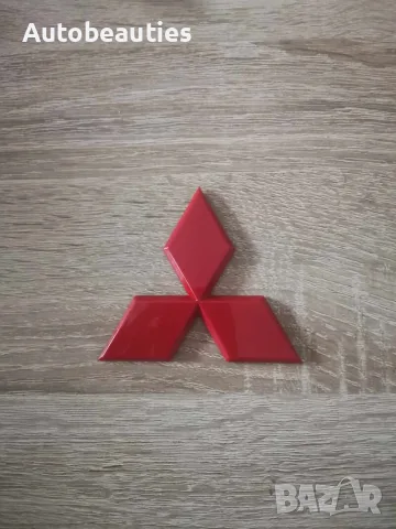 червено лого Mitsubishi 10 см, снимка 4 - Аксесоари и консумативи - 56580935