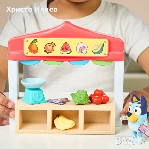 BLUEY Фермерски пазар с фигурка Блуи, снимка 3 - Фигурки - 56623716