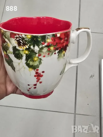 коледни порцеланови чаши , снимка 2 - Чаши - 56718279