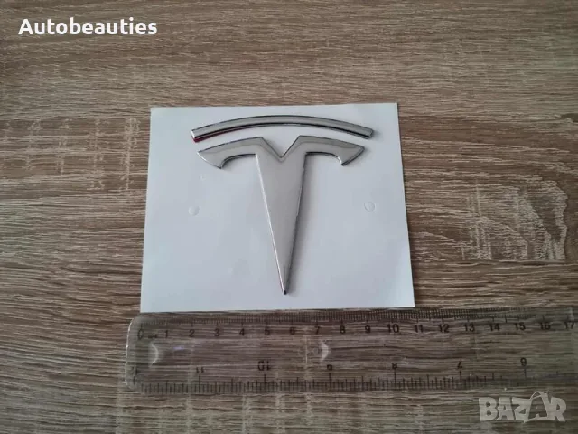 сребрист гланц лого Tesla, снимка 2 - Аксесоари и консумативи - 56581939