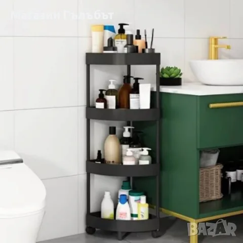 Ъглова въртяща се поставка Corner Storage Rack, снимка 2 - Етажерки - 56558097