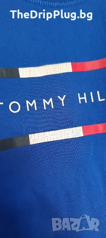 Tommy Hilfiger мъжка блуза размер М синя, снимка 3 - Блузи - 56621809