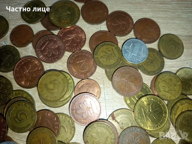"Pfennig" 1,2,5,10. (105,броя!), снимка 3 - Нумизматика и бонистика - 56713874