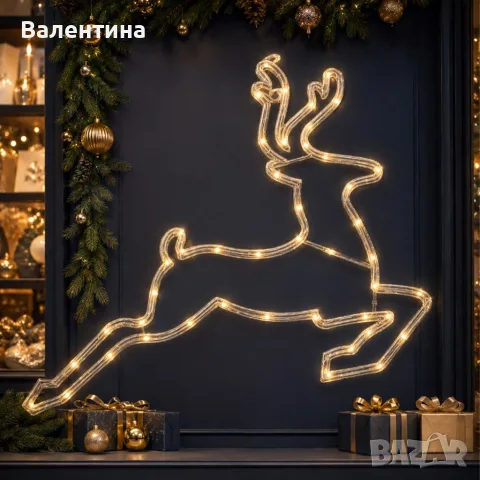 🎄✨ Светеща коледна декорация с 43 LED светлини! ✨