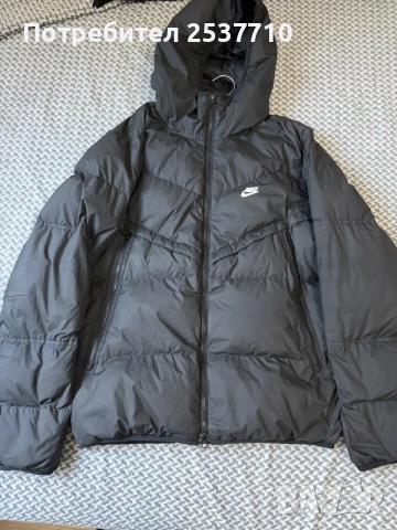 мъжко черно  яке nike Sf