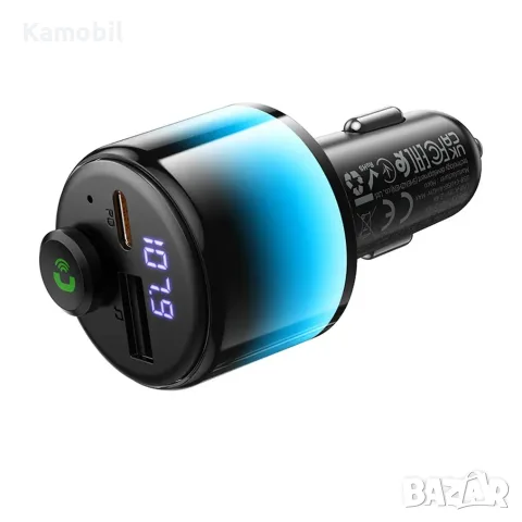 Зарядно за кола Hoco E166 QC3.0 PD30W FM Transmitter, снимка 2 - Зарядни за кола - 56726109