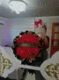вечен букет от 99 рози с надпис , снимка 1
