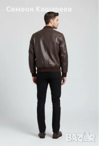 Мъжко кожено яке Schott NYC, снимка 3 - Якета - 56708727
