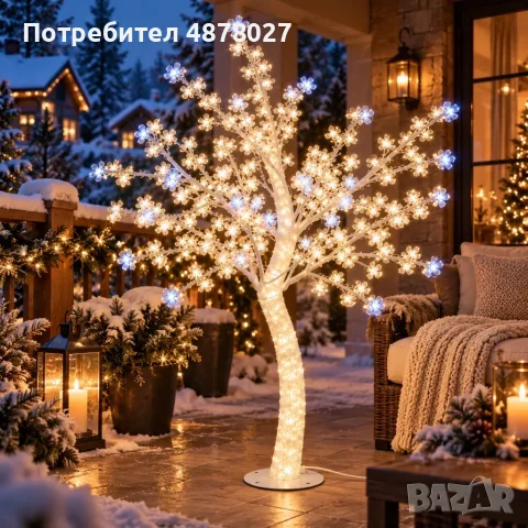 LED декоративно дръвче Sakura – 250 см, 1000 LED светлини с FLASH ефект