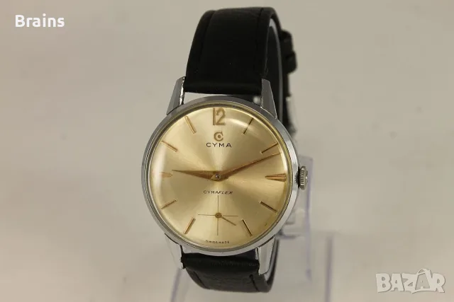 1955 CYMA CYMAFLEX 586K Tavannes Jumbo 38 мм Швейцарски Часовник