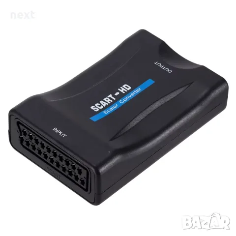 SCART към HDMI конвертор 1080P Full HD 720P видео и аудио адаптер + Гаранция