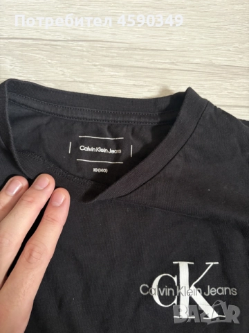 Оригинална детска блуза с дълъг ръкав Calvin Klein , снимка 3 - Детски Блузи и туники - 56705580