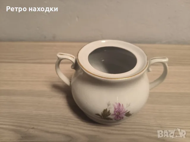 Порцеланова захарница с две дръжки, снимка 2 - Сервизи - 56558690
