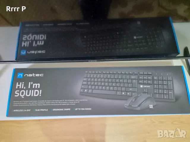 *НОВА* Безжична клавиатура и мишка комплект NATEC SQUID SET