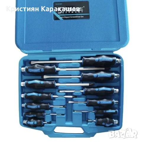 Комплект ударни отвертки 12 части StahlMayer