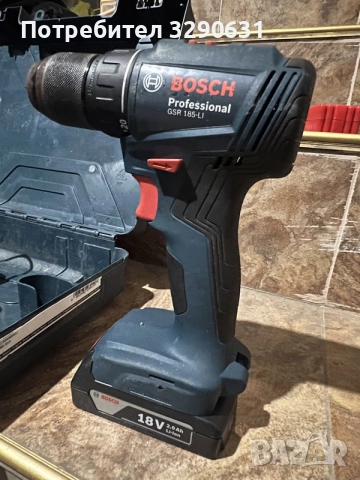 BOSCH GSR 185 Винтоверт - Комплект, снимка 4 - Винтоверти - 56569238