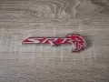 SRT Hellcat сребристо с червено емблема дясна, снимка 1